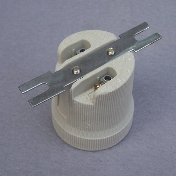 Edison Screw E27 ES Ceramic Socket Bulb Holder & Fixing Bracket for Heat Lamps